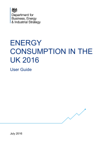 Energy consumption in the UK: a user guide