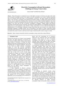 Electricity consumption in brunei darussalam