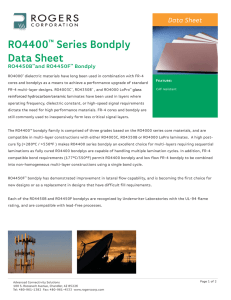 RO4400™ Series Bondply Data Sheet