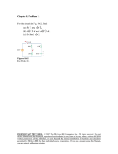 Chapter 8, Problem 1. For the circuit in Fig. 8.62, find: (a) 0i and 0 v