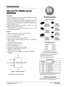CAT24C256 - 256 kb I2C CMOS Serial EEPROM