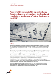 New UAE Commercial Companies Law