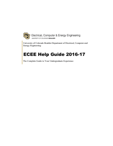 ECEE Help Guide 2016-17 - University of Colorado Boulder