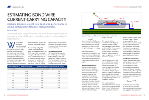 estimating bond wire current-carrying capacity