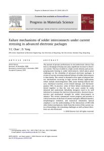 Failure mechanisms of solder interconnects under current stressing