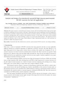 Analysis and design of an interleaved current-fed high step