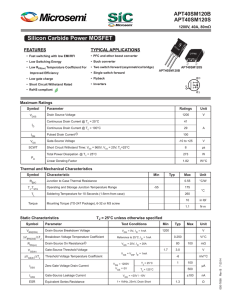 Silicon Carbide Power MOSFET