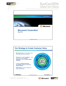 pdf Microsemi Company Overview