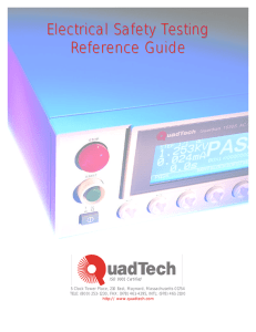 Electrical Safety Testing Reference Guide