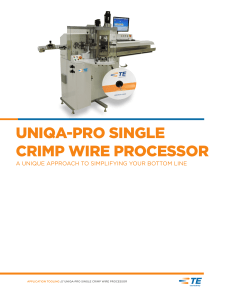 uniqa-pro single crimp wire processor