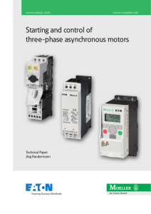 Starting and control of three-phase asynchronous motors