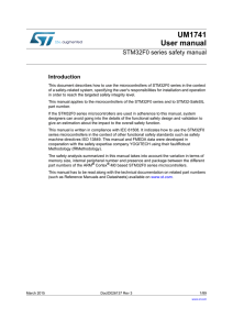 STM32F0 series safety manual