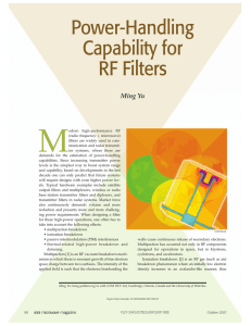 Power-Handling Capability for RF Filters
