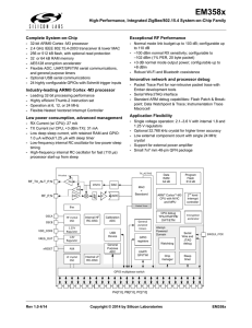 EM358x Data Sheet