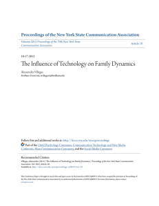 The Influence of Technology on Family Dynamics