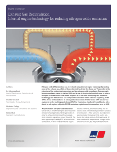 Exhaust Gas Recirculation: Internal engine technology for