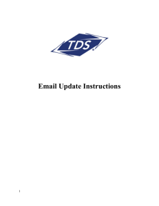 Email Update Instructions