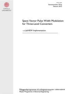 Space Vector Pulse Width Modulation for Three-Level