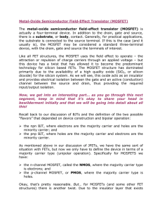 Metal-Oxide Semiconductor FET (MOSFET)