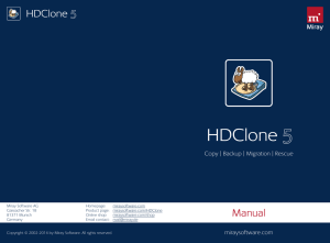 HDClone 5 Manual