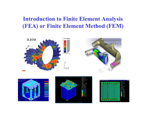 Introduction to Finite Element Analysis (FEA)