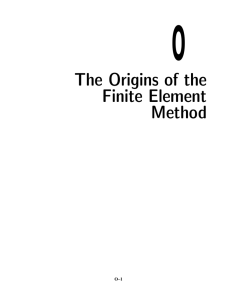 The Origins of the Finite Element Method