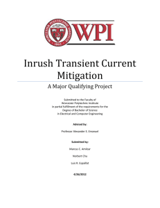 Inrush Transient Current Mitigation