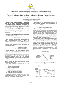 Capacitor Bank Designing for Power Factor Improvement