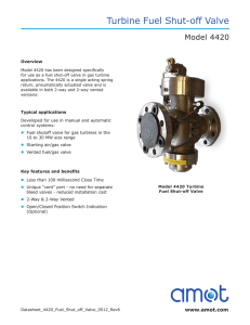 Turbine Fuel Shut-off Valve