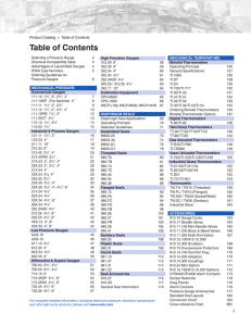 Table of Contents