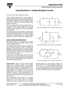 Using Rectifiers in Voltage Multiplier Circuits Application Note