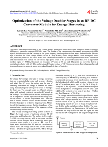 Optimization of the Voltage Doubler Stages in an RF-DC