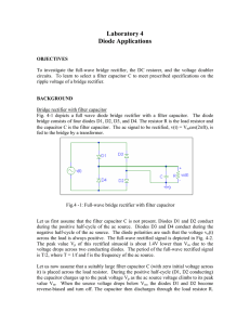 Laboratory 4 Diode Applications