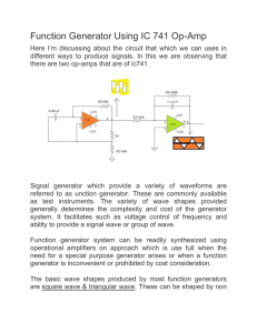 Function Generator Using IC 741 Op-Amp