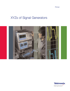 XYZs of Signal Generators