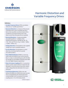 Harmonic Distortion and Variable Frequency Drives