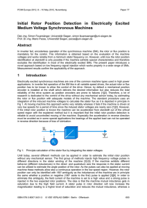 Initial Rotor Position Detection in Electrically Excited Medium