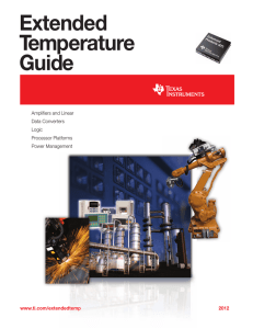 Extended Temperature Guide