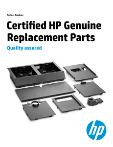 Certified HP Genuine Replacement Parts