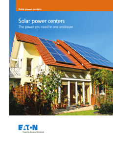 Solar power centers