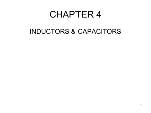 Inductors and Capacitors