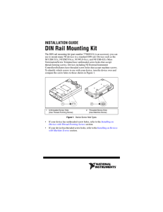 DIN Rail Mounting Kit Installation Guide