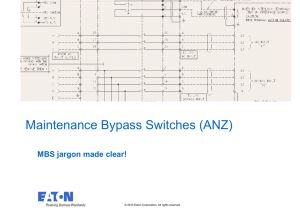 Maintenance Bypass Switches (ANZ)