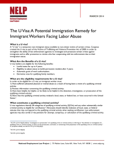 The U Visa - National Employment Law Project