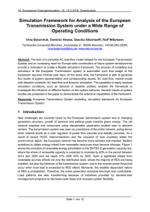 Simulation Framework for Analysis of the European