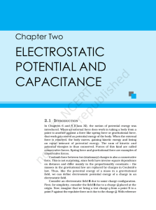 electrostatic potential and capacitance
