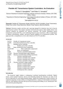 Flexible AC Transmission System Controllers: An Evaluation