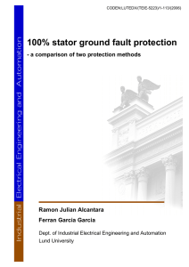 100% stator ground fault protection - IEA - Lund University