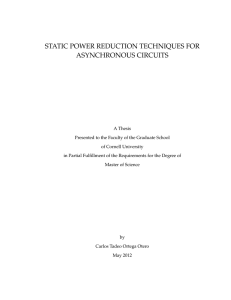 Static Power Reduction Techniques for Asynchronous Circuits