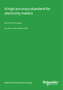 A high accuracy standard for electricity meters